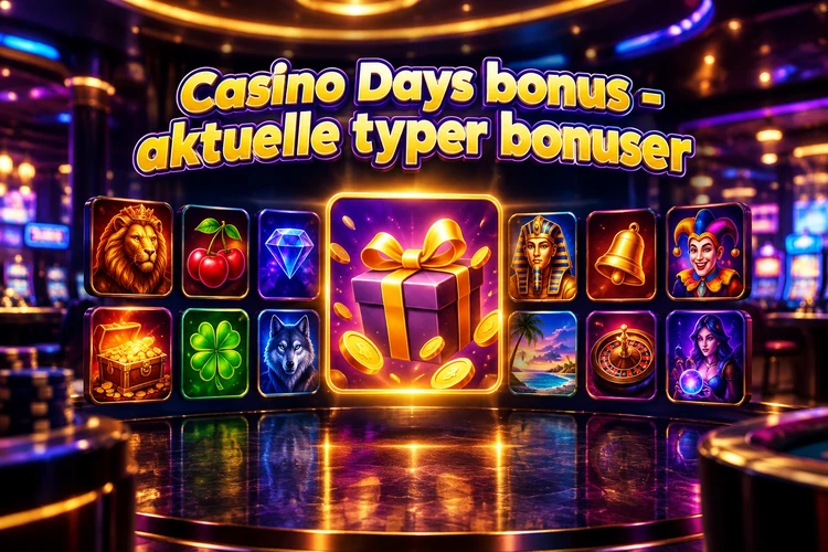 Casino Days bonus - aktuelle typer bonuser