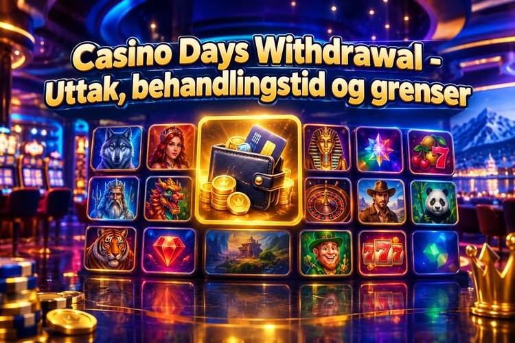 Casino Days Withdrawal - Uttak, behandlingstid og grenser